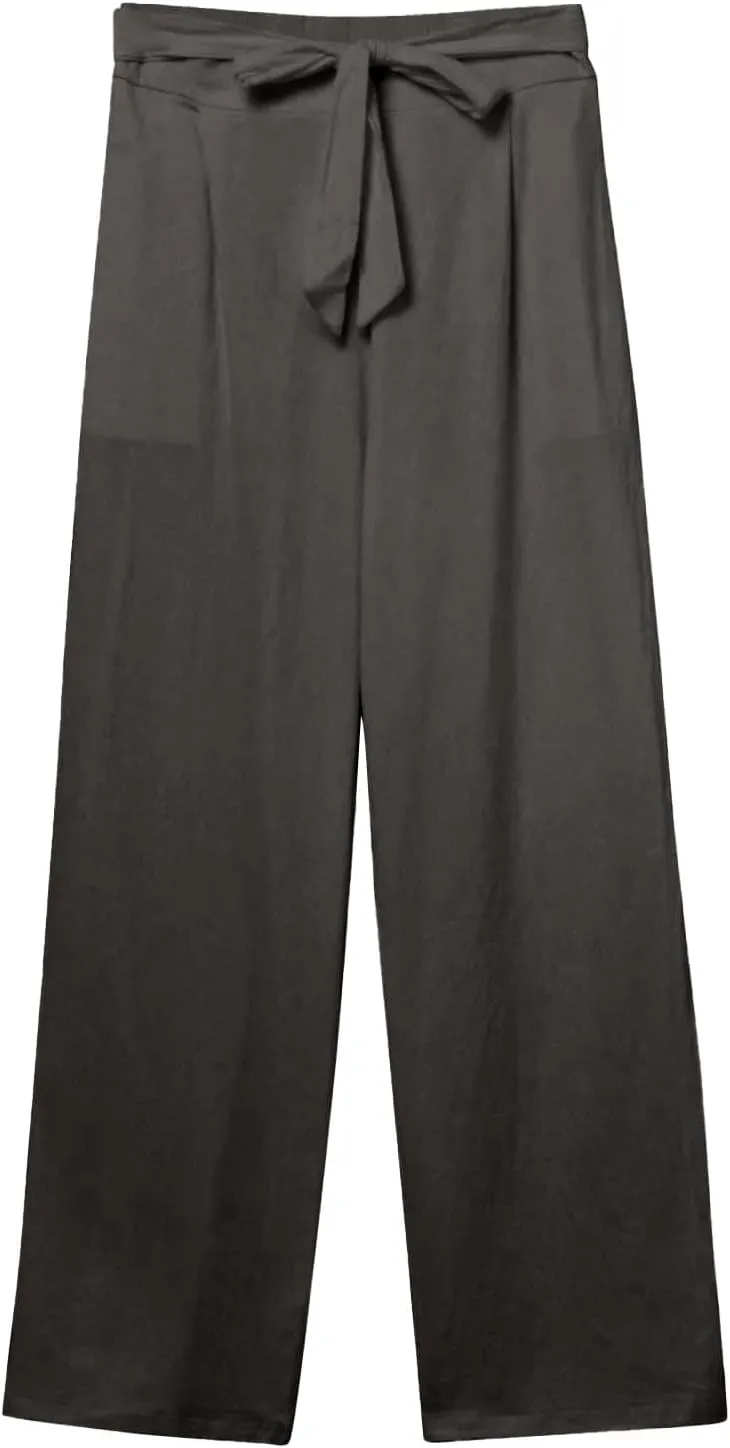 Linen Pants Women Linen Pants Women Women's Cotton Linen Loose Fit Pants, Soft Elastic Waistband Yoga Lounge