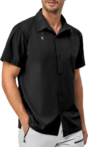 Little Donkey Andy Men's Lightweight Quick Dry Shirts for Hiking Travel Breathable UPF50 Relaxed Fit
