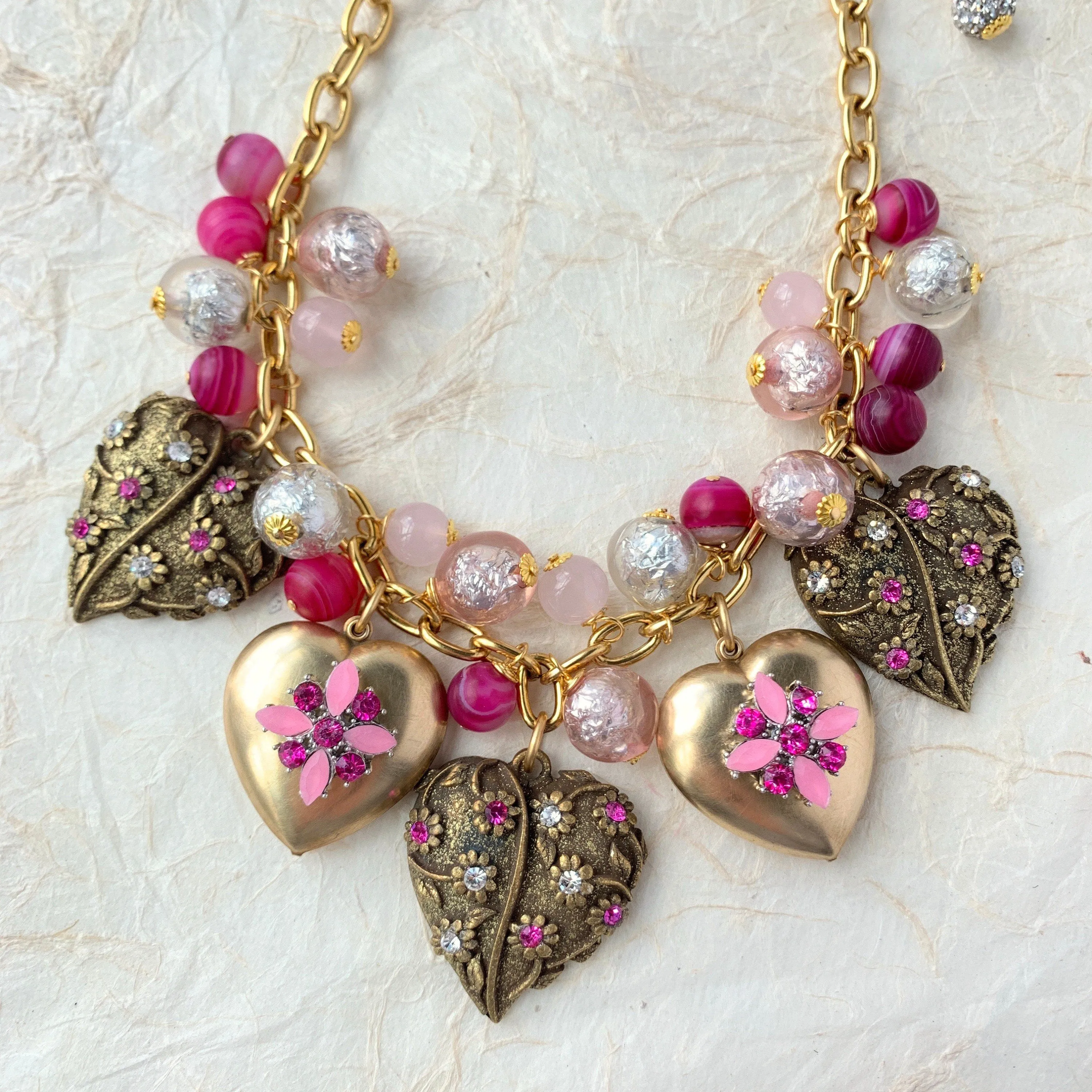 Love Letter Heart Locket Necklace