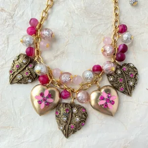 Love Letter Heart Locket Necklace