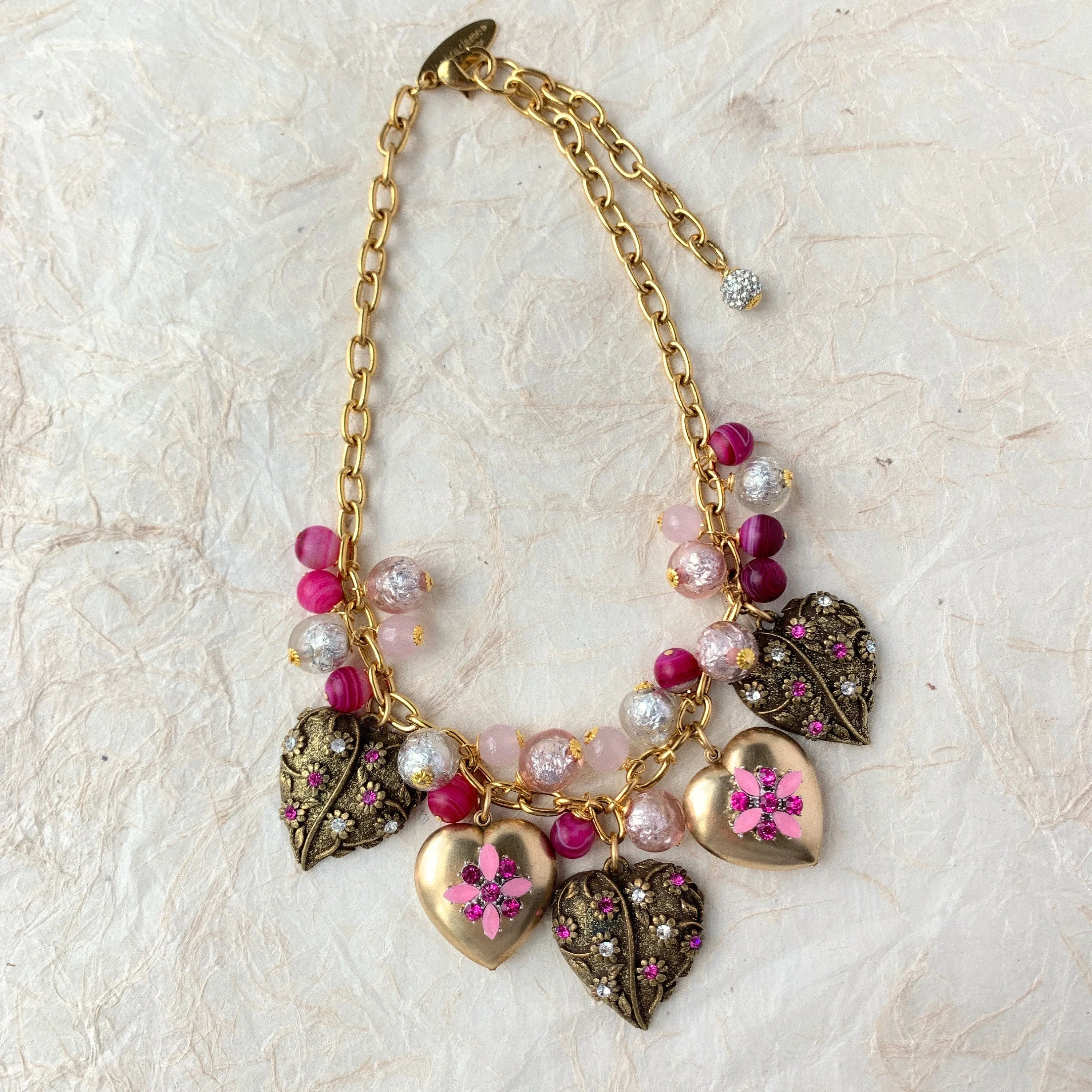 Love Letter Heart Locket Necklace