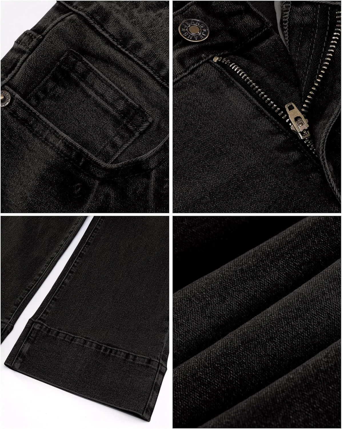 luvamia Wide Leg Jeans for Women High Waisted Flare Trendy Stretchy Denim Pants Baggy Classic Trouser Jeans with Pockets