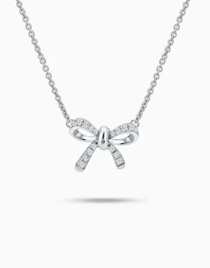 LVC Noeud Ribbon Diamond Necklace