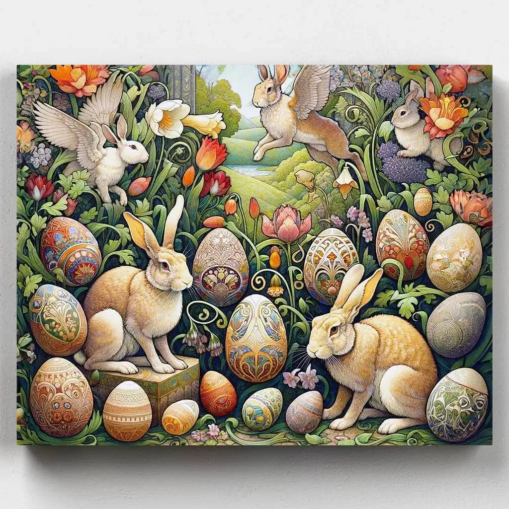 Magical Easter Wonderland - Paint by Numbers