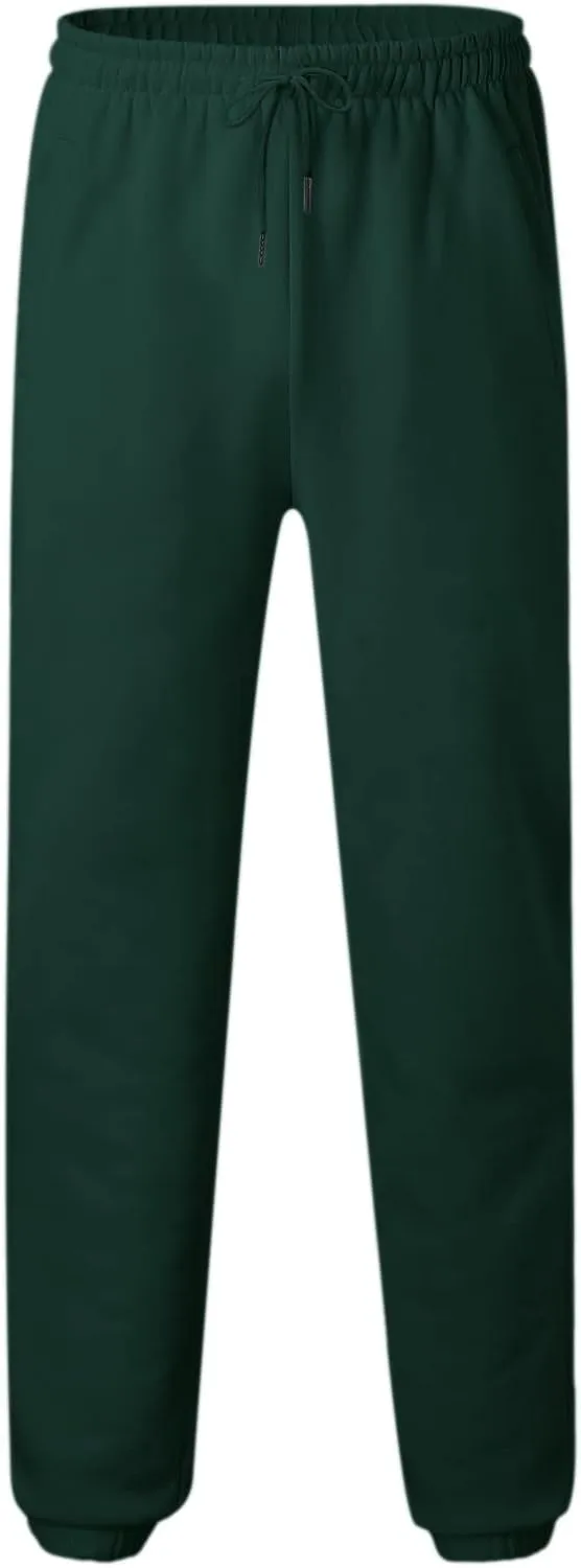 Mens Autumn and Winter High Street Fashion Loose Pants Fleece Lined Sweatpants Active Outdoor Sports Jogger Pants