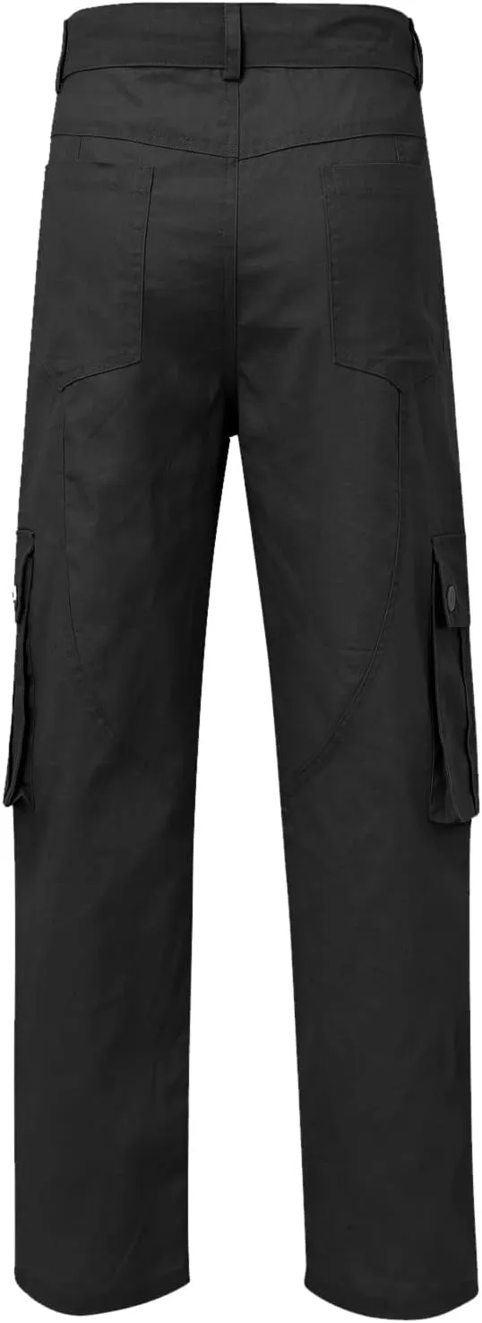 Men's Cargo Pants Casual Multi Pockets Twill Chino Pants Athletic Sweatpant Loose-Fit Classic Lightweight Daily Wear