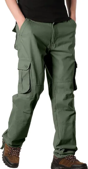 Mens Cargo Pants Casual Pantaln para Hombre De Moda Work Pants for Men Cargo Big Men's Sweatpants Drawstring Pant