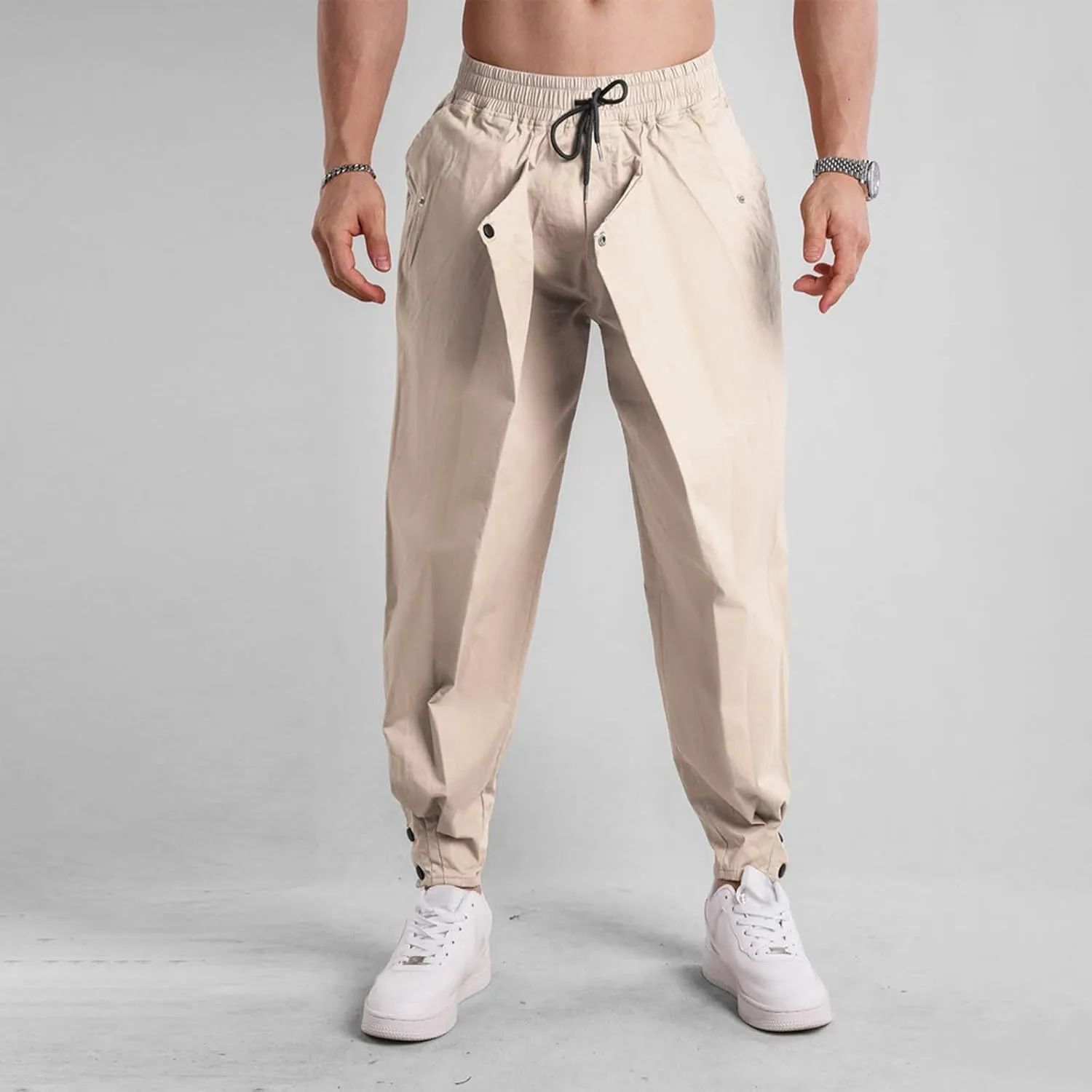 Men's Cargo Pants Hiking Pants for Men Lightweight Slim-Fit Multi-Pocket Men's Trousers
