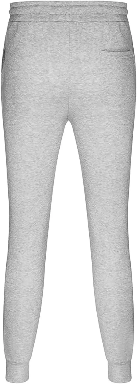Mens Casual Pants Elastic Waist Drawstring Summer Cotton Jogger Pants, Cotton Linen Sports Beach Trousers with Pockets