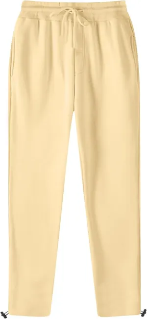 Men's Casual Sweatpants Elastic Waist Drawstring Lounge Pants Cozy Straight Leg Trousers Hiking Jogger Pants Pockets