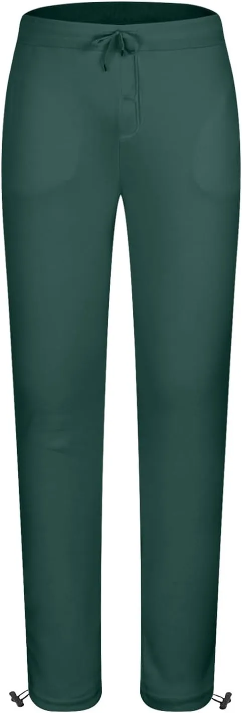 Men's Casual Sweatpants Elastic Waist Drawstring Lounge Pants Cozy Straight Leg Trousers Hiking Jogger Pants Pockets