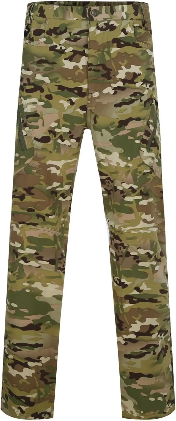 Mens Casual Tactical Cargo Pants Ripstop Work Pants Joggers Hiking Pants Summer Autumn Trousers with Pockets