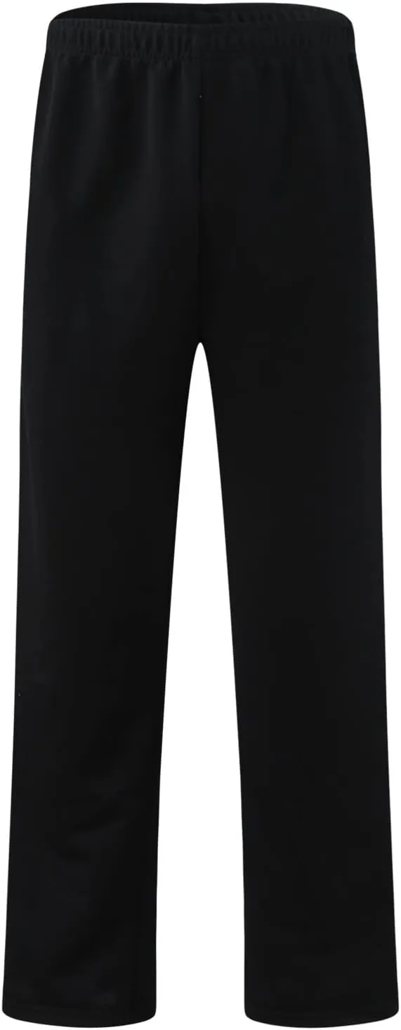 Mens Cotton Pants, Casual Solid Color Elastic Waist Drawstring Pants, Lightweight Summer Beach Trousers with Pockets