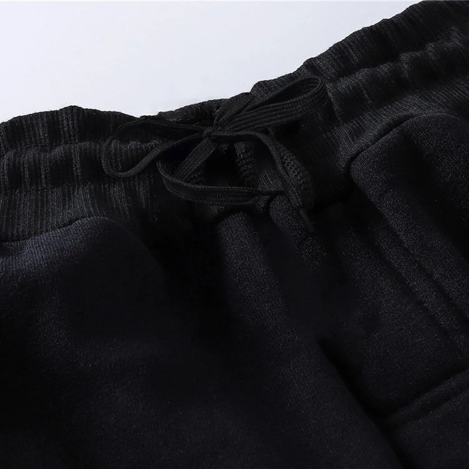 Men's Cotton Sweatpants Elastic Waist Joggers Workout Sport Pants Fall Winter Long Trousers with Pockets