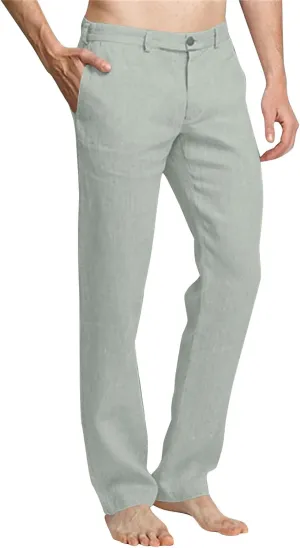 Mens Dress Pants Stylish Slim Fit Stretch Flat Front Elastic Waistband Suit Trouser Office Business Casual Pant