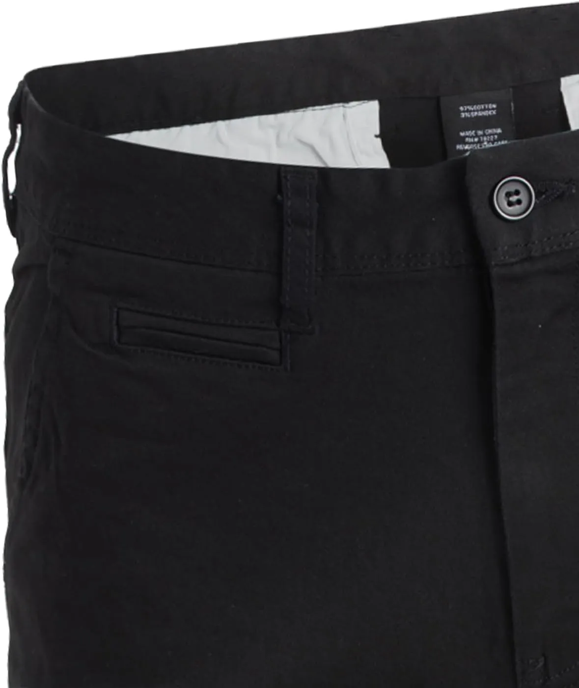 Men's Flat Front Stretch Twill Chino Shorts, Classic Cotton Blend Short with Multi Pocket 2-Pack