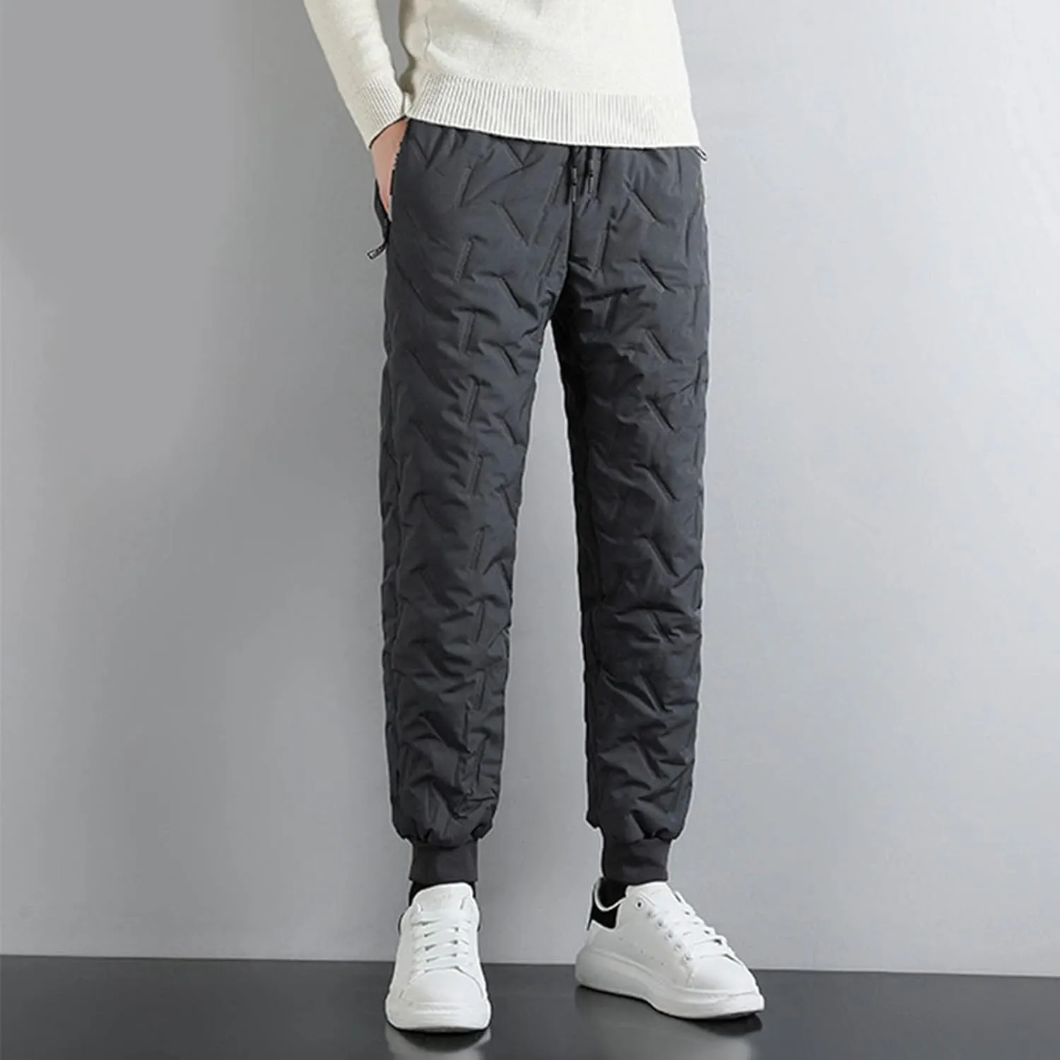 Men's Fleece Lined Sweatpants Sherpa Lined Sweatpants Warm Thick Jogging Pants 2024 Winter Sweat Pants Track Pants