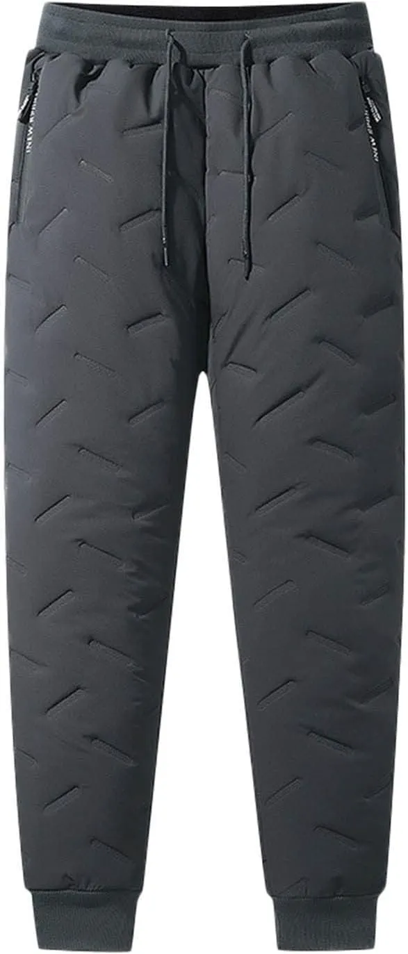 Men's Fleece Lined Sweatpants Sherpa Lined Sweatpants Warm Thick Jogging Pants 2024 Winter Sweat Pants Track Pants