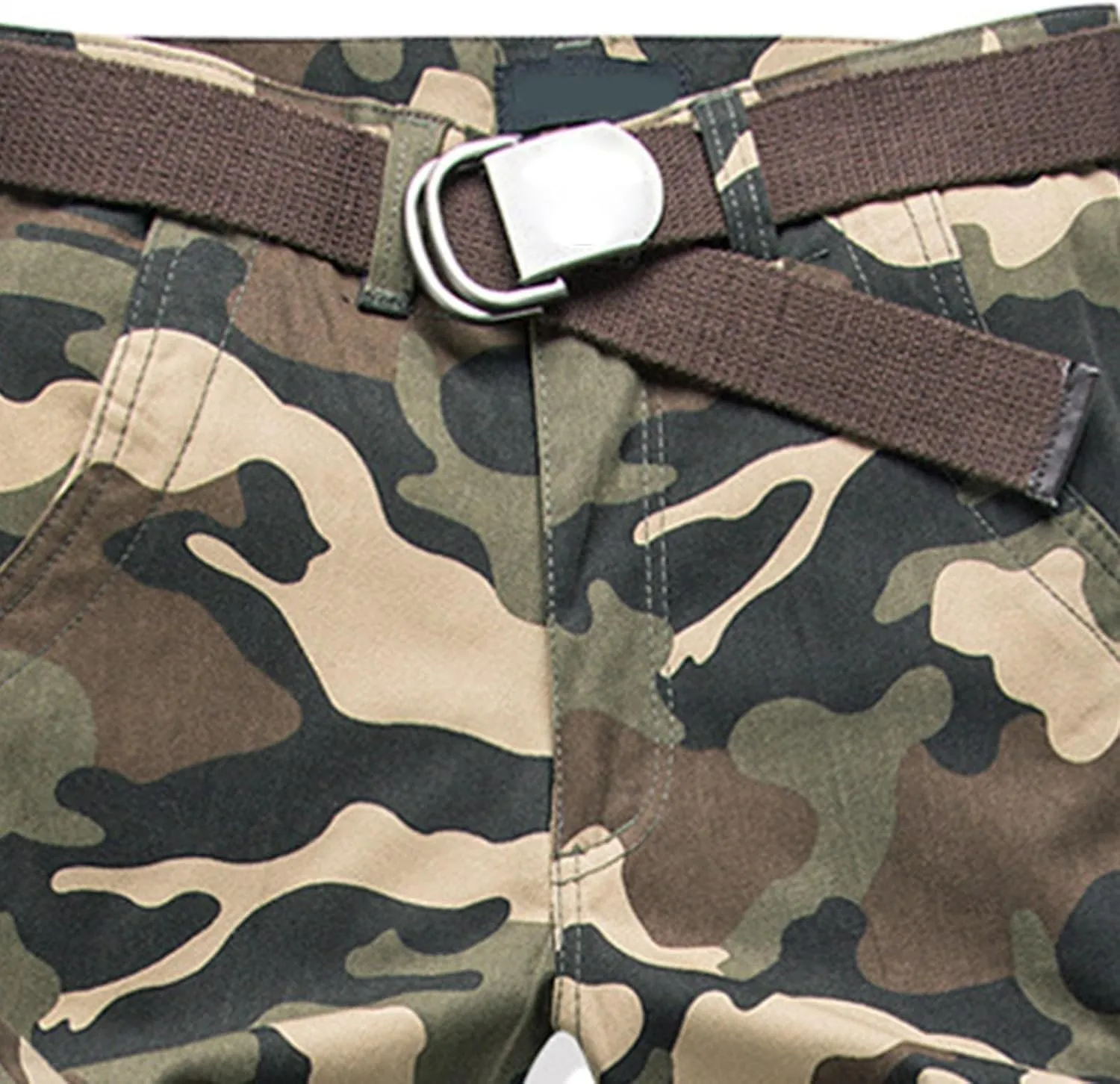 Men's Fleece Sweatpants Pants Men's Elastic Multi Pocket Pants Outdoor Straight Tube Quick Dry Cargo Hiking Pants