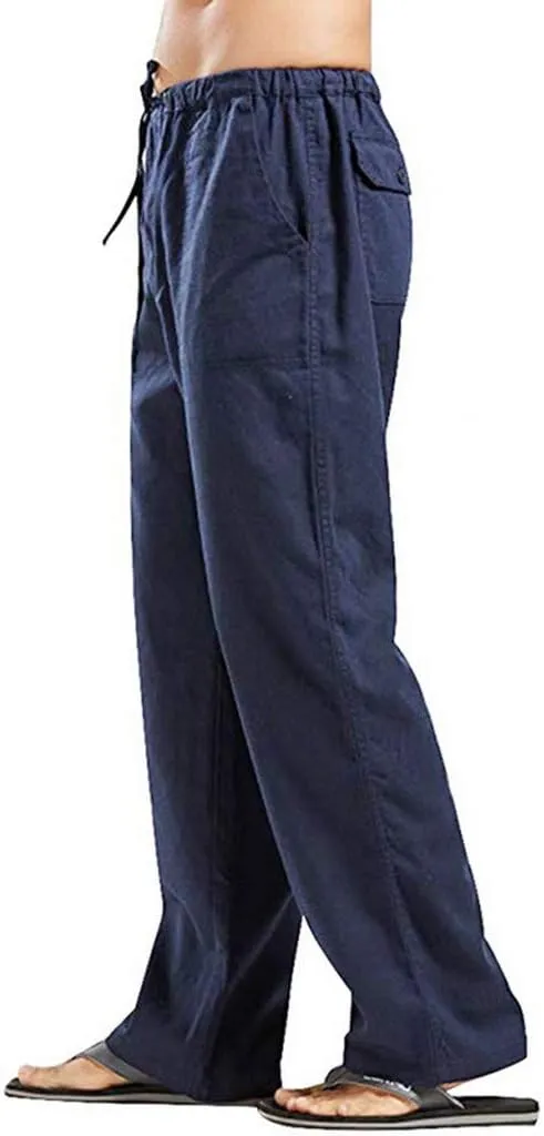 Men's Paisley Pants Cargo Jogger Oversized Cargo Pants for Men Linen Casual Trousers Men's Long John Thermal Pants