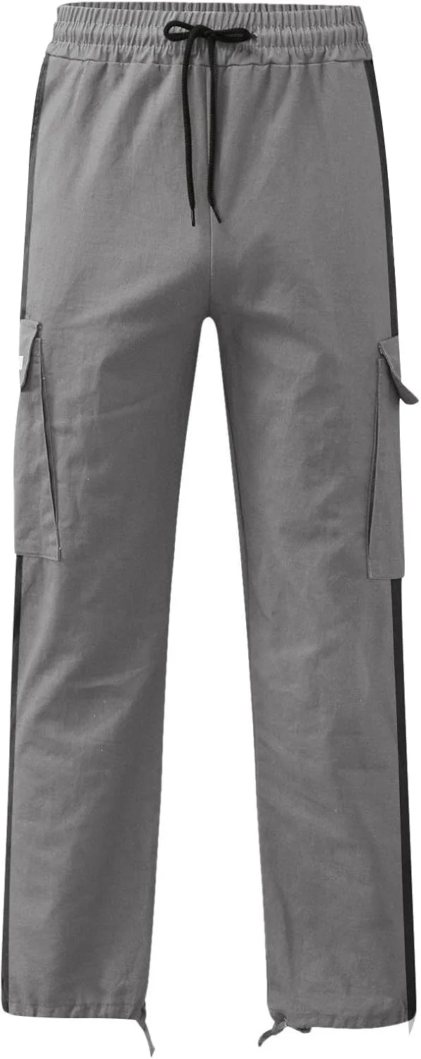 Men's Pleated Stitch Straight Leg Long Pants Mens Sweat Pants With Pockets White Linen Pants For Men Men's Plaid Dress Pants