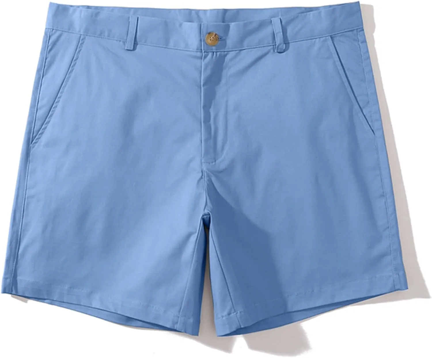 Mens Shorts 6 Inch Inseam Flat Front Summer Casual Stretch Slim fit Golf Chino Short