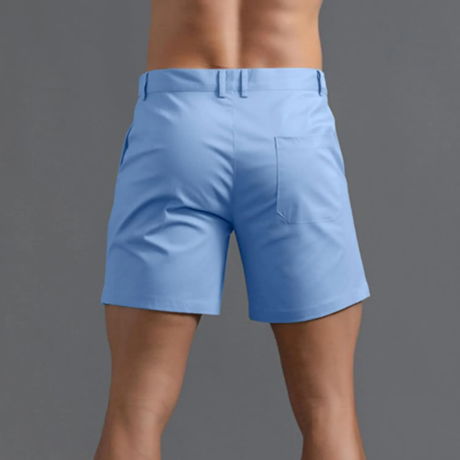Mens Shorts 6 Inch Inseam Flat Front Summer Casual Stretch Slim fit Golf Chino Short