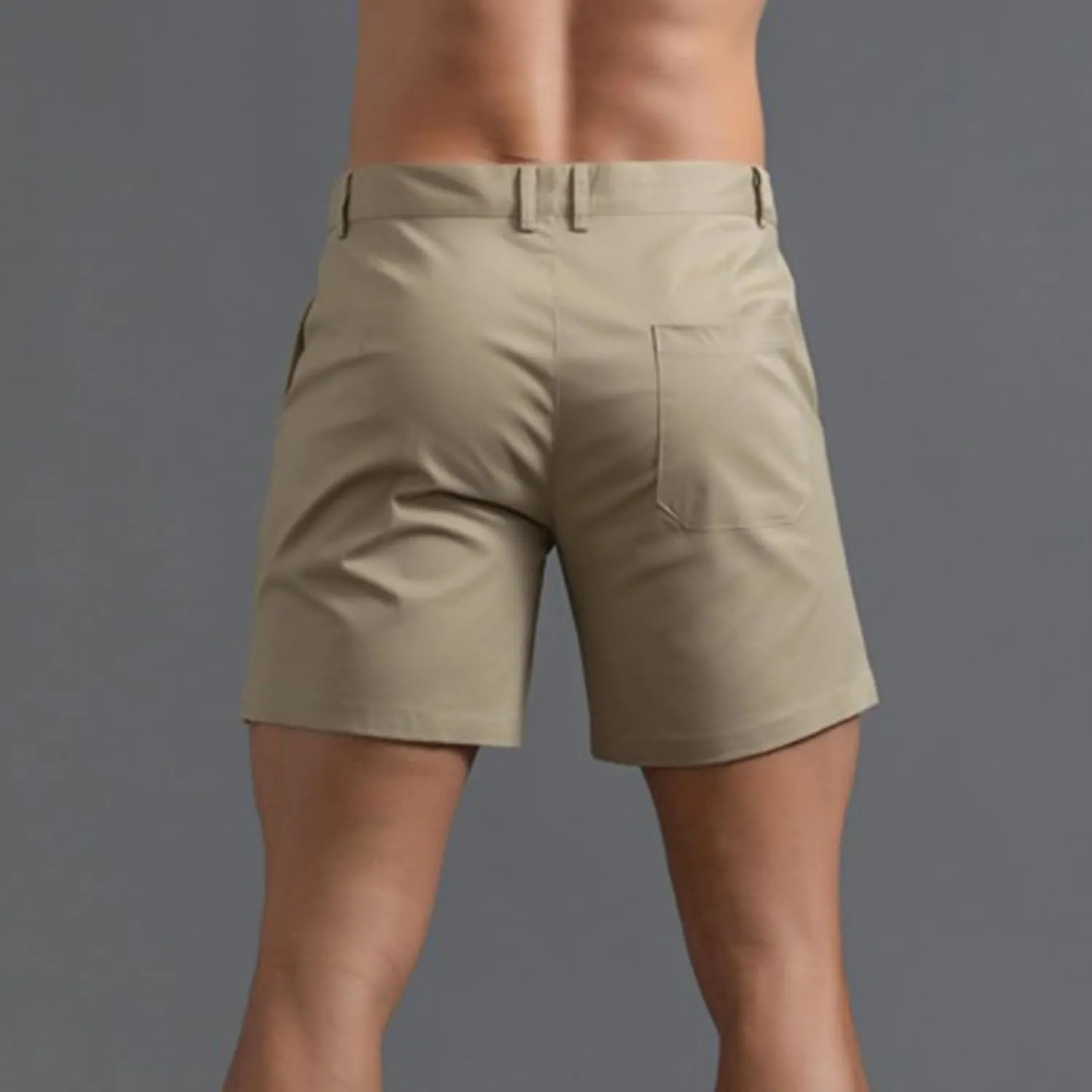 Mens Shorts 6 Inch Inseam Flat Front Summer Casual Stretch Slim fit Golf Chino Short