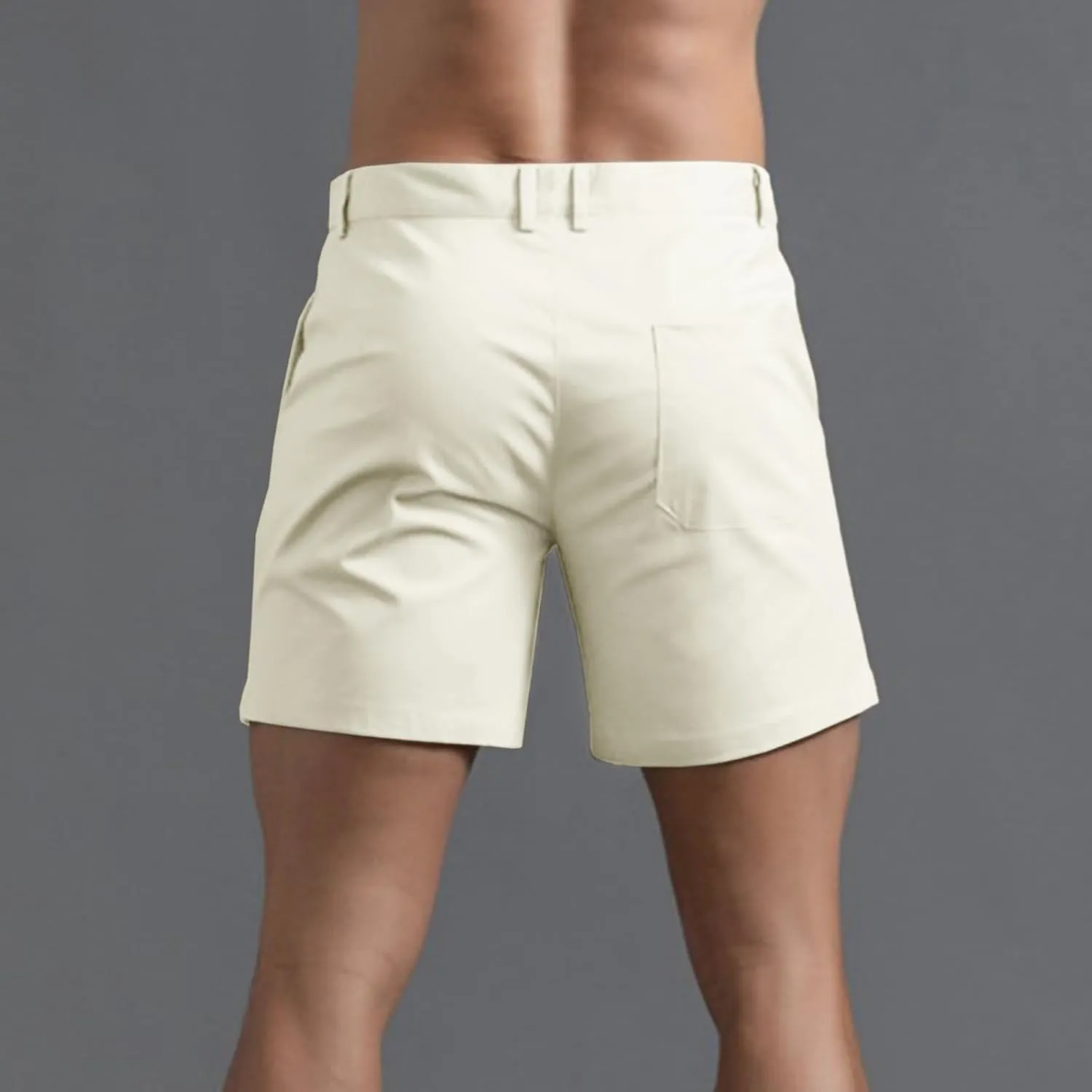Mens Shorts 6 Inch Inseam Flat Front Summer Casual Stretch Slim fit Golf Chino Short