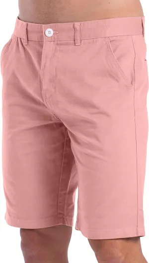 Mens Slim Fit Chino Short Perfect Classic Fit Flat-Front Summer Beach Twill Chino Golf Half Pants 30-40