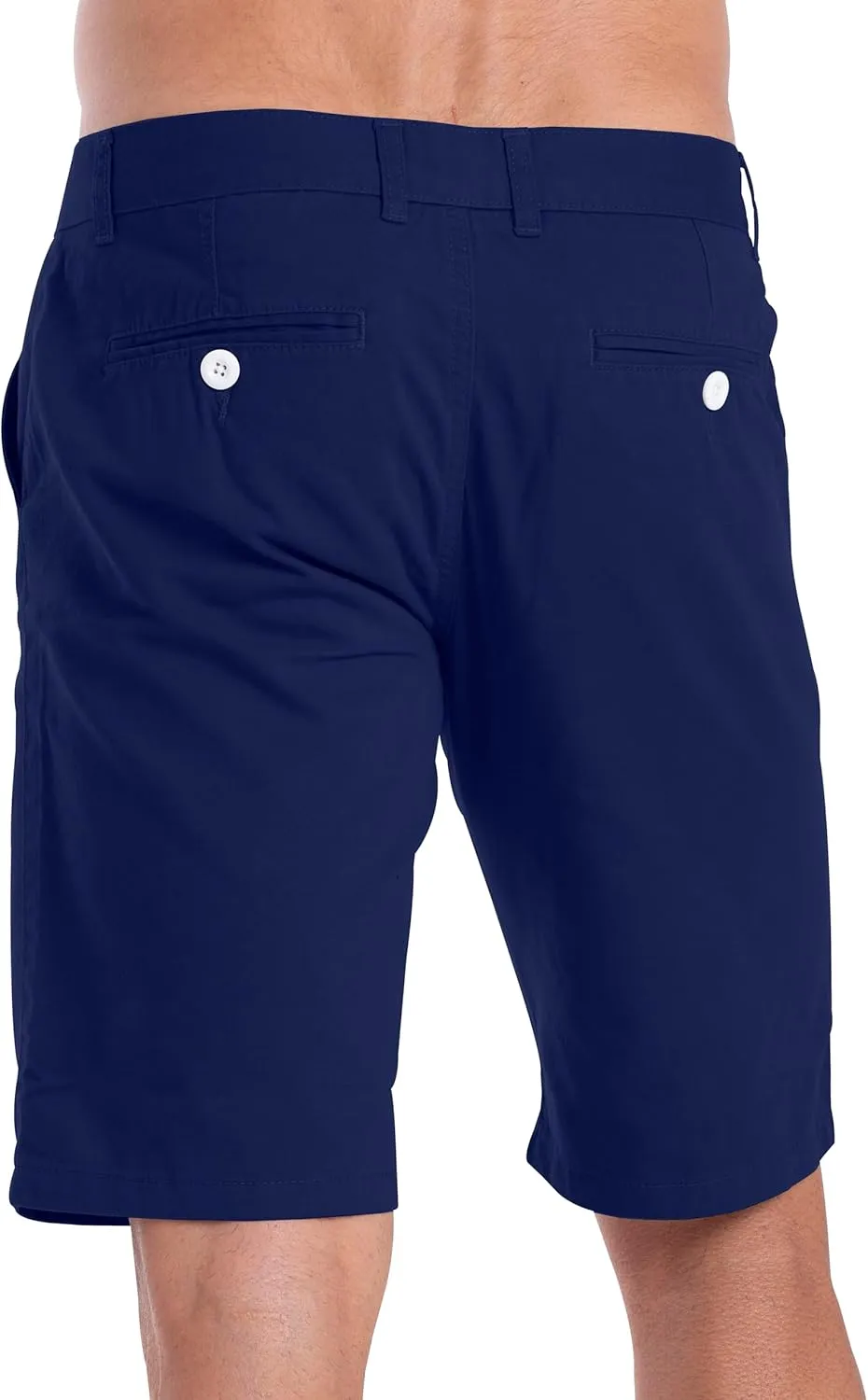 Mens Slim Fit Chino Short Perfect Classic Fit Flat-Front Summer Beach Twill Chino Golf Half Pants 30-40