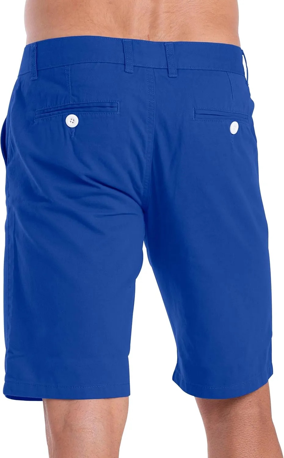 Mens Slim Fit Chino Short Perfect Classic Fit Flat-Front Summer Beach Twill Chino Golf Half Pants 30-40
