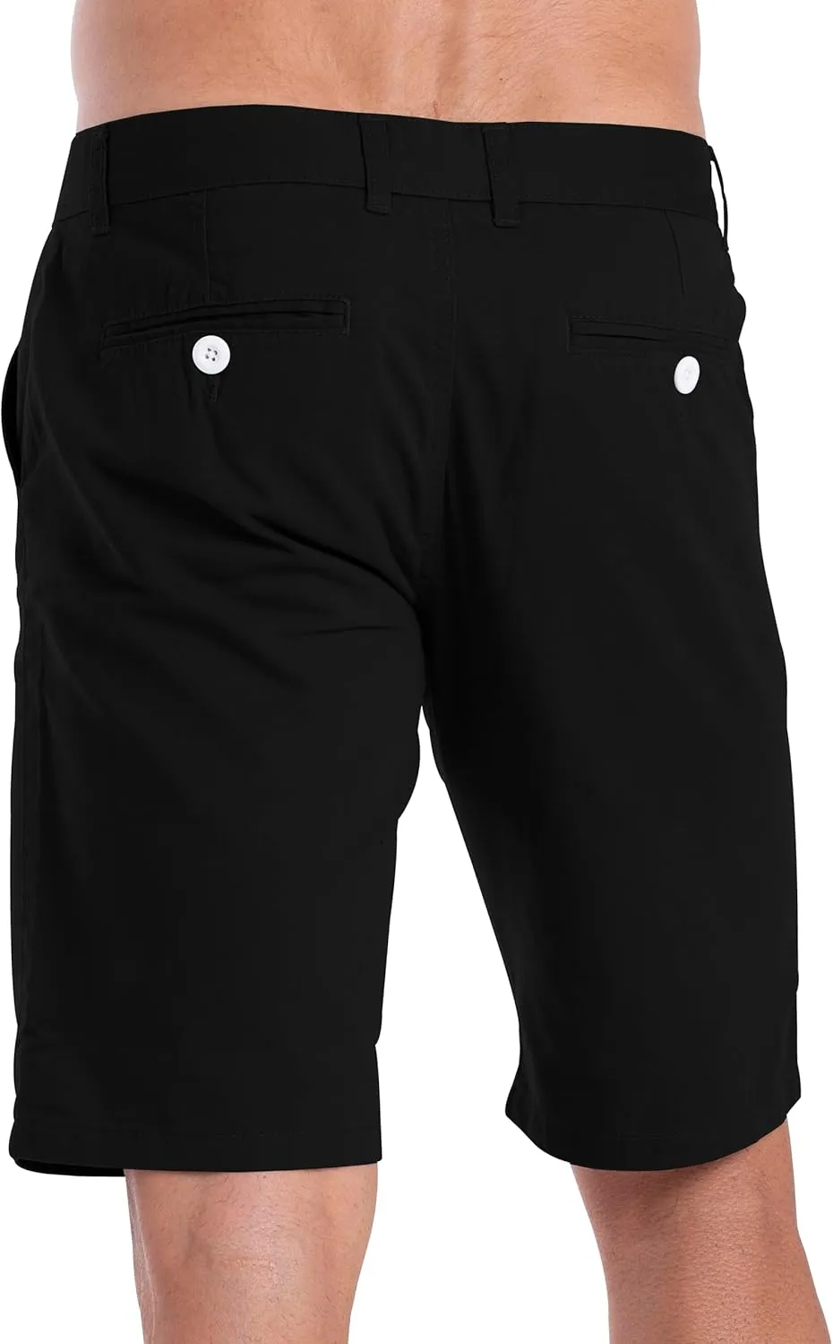 Mens Slim Fit Chino Short Perfect Classic Fit Flat-Front Summer Beach Twill Chino Golf Half Pants 30-40