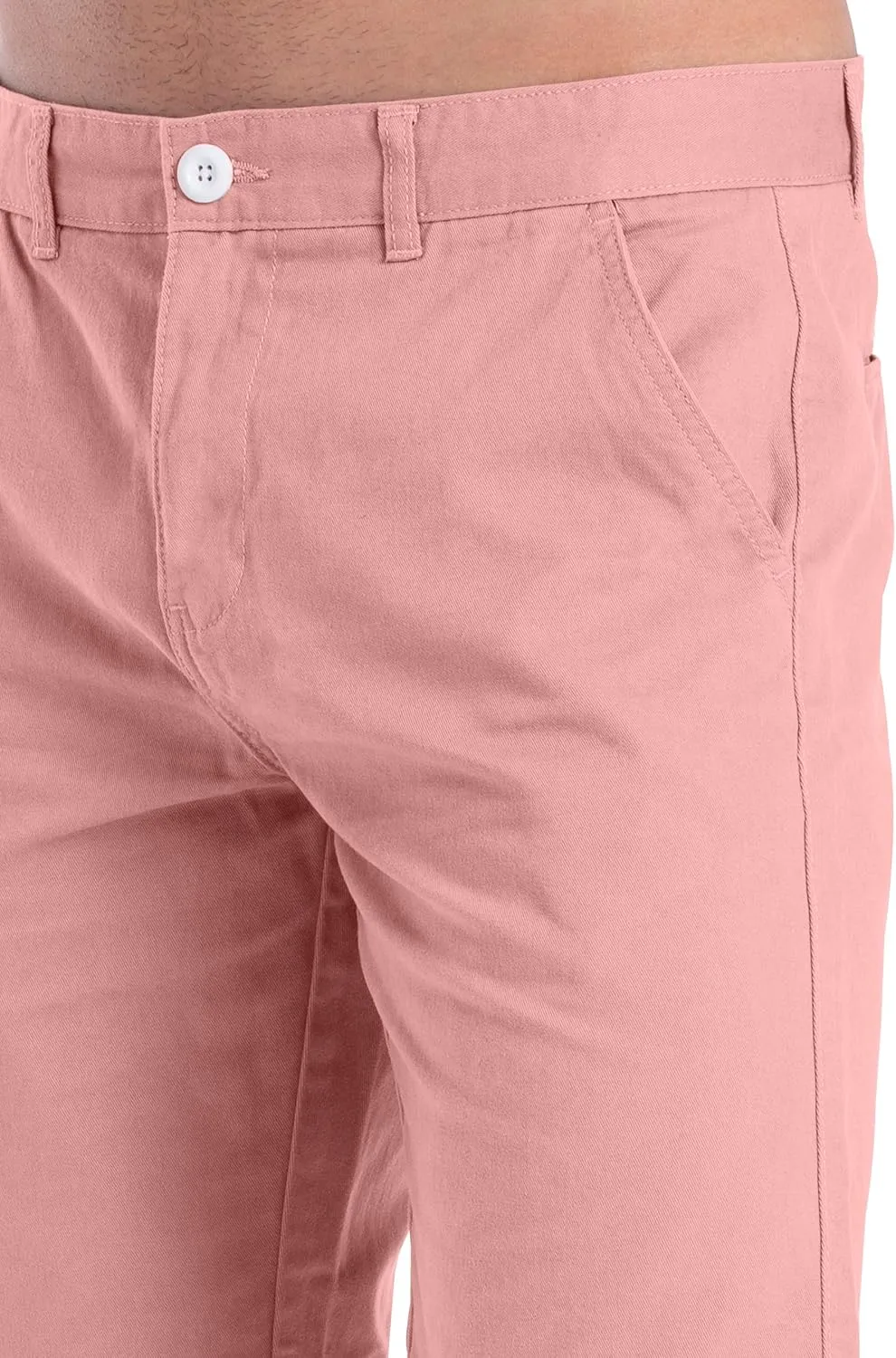Mens Slim Fit Chino Short Perfect Classic Fit Flat-Front Summer Beach Twill Chino Golf Half Pants 30-40