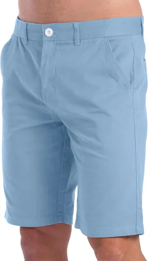 Mens Slim Fit Chino Short Perfect Classic Fit Flat-Front Summer Beach Twill Chino Golf Half Pants 30-40