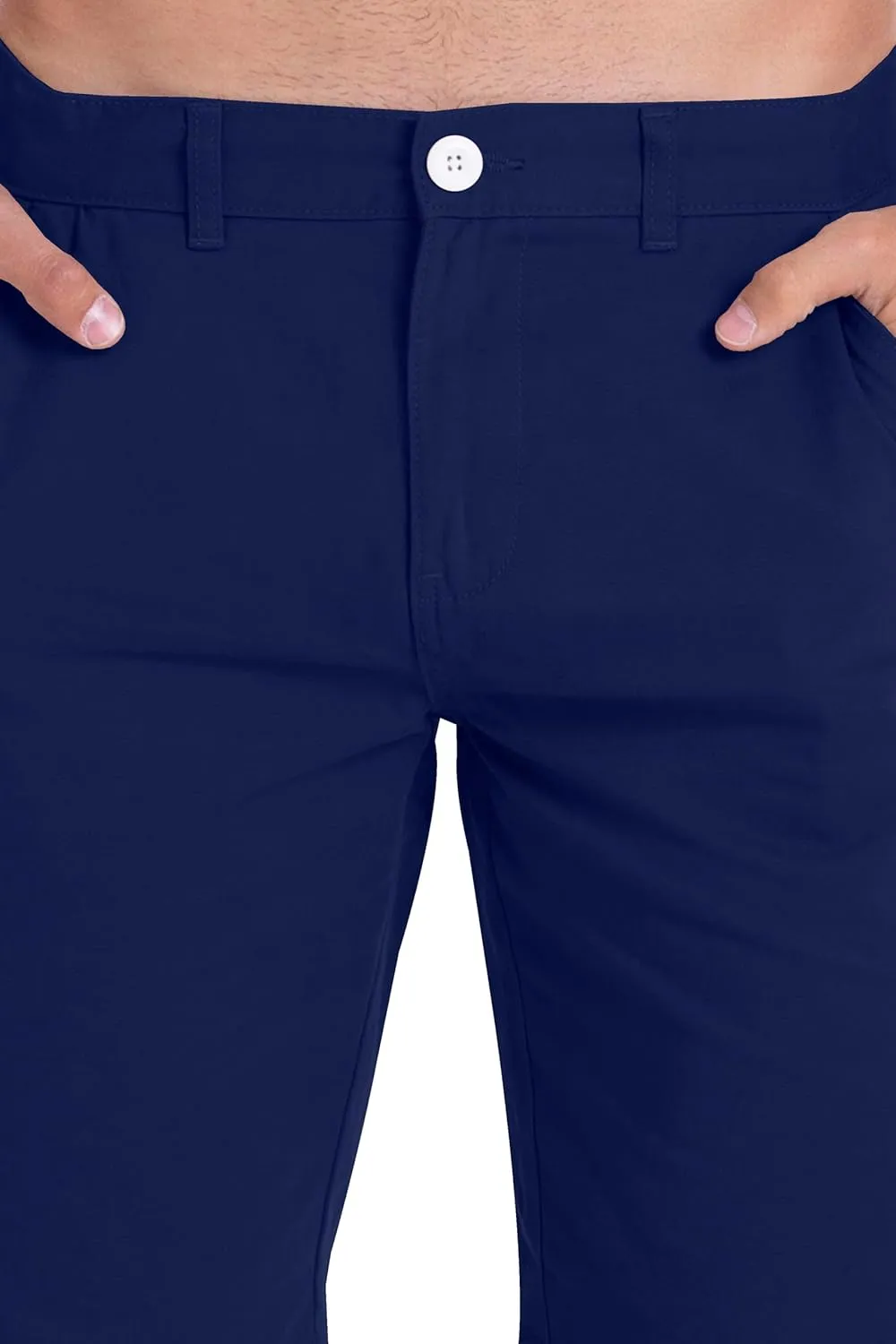 Mens Slim Fit Chino Short Perfect Classic Fit Flat-Front Summer Beach Twill Chino Golf Half Pants 30-40