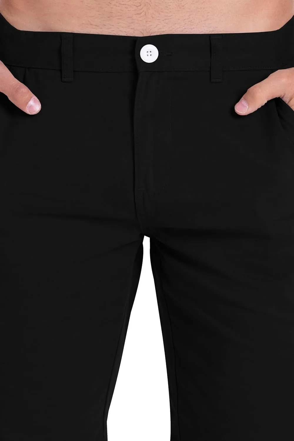 Mens Slim Fit Chino Short Perfect Classic Fit Flat-Front Summer Beach Twill Chino Golf Half Pants 30-40
