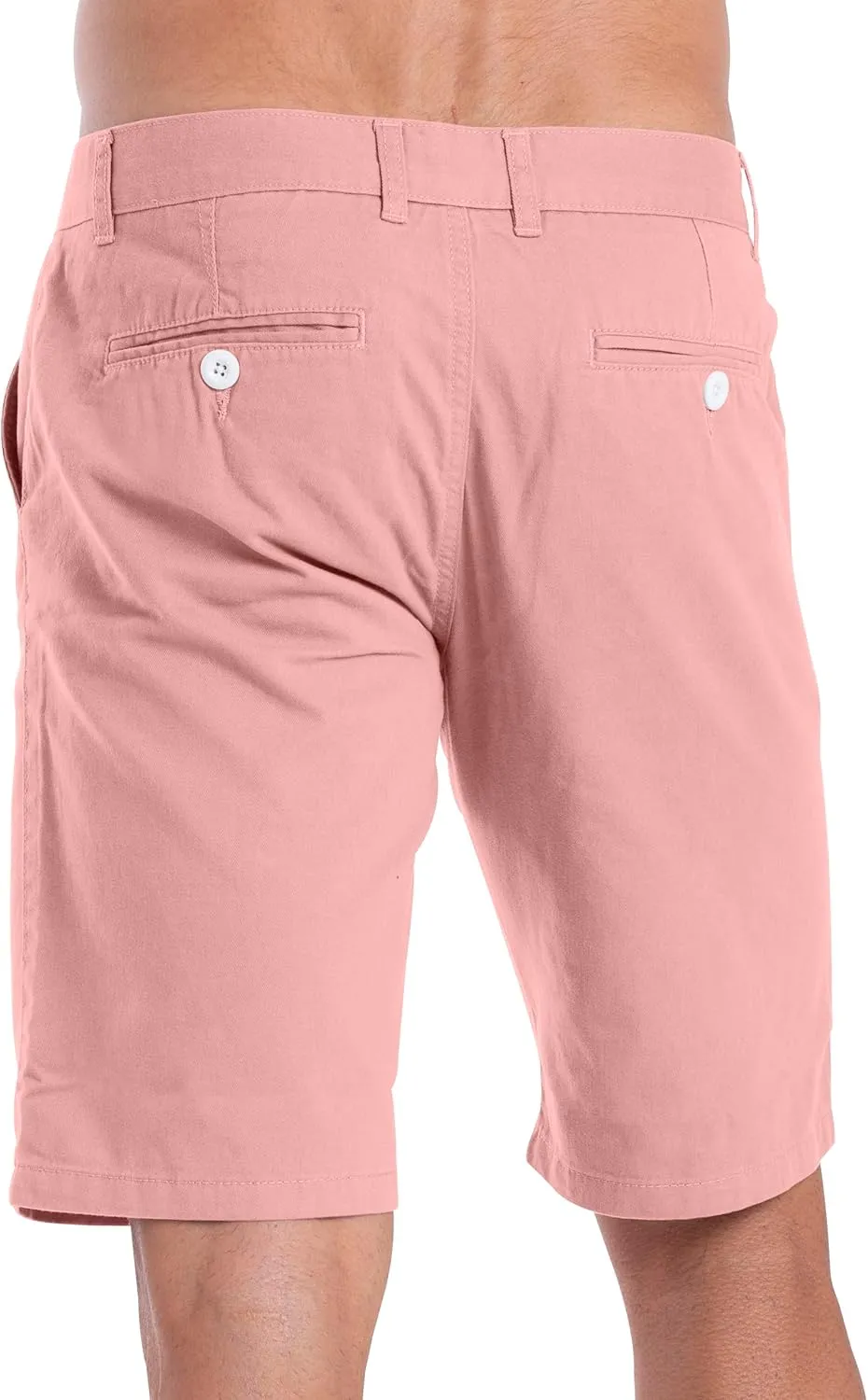 Mens Slim Fit Chino Short Perfect Classic Fit Flat-Front Summer Beach Twill Chino Golf Half Pants 30-40