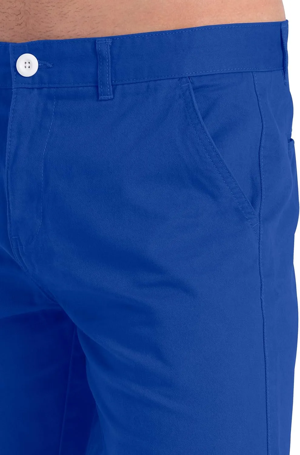 Mens Slim Fit Chino Short Perfect Classic Fit Flat-Front Summer Beach Twill Chino Golf Half Pants 30-40