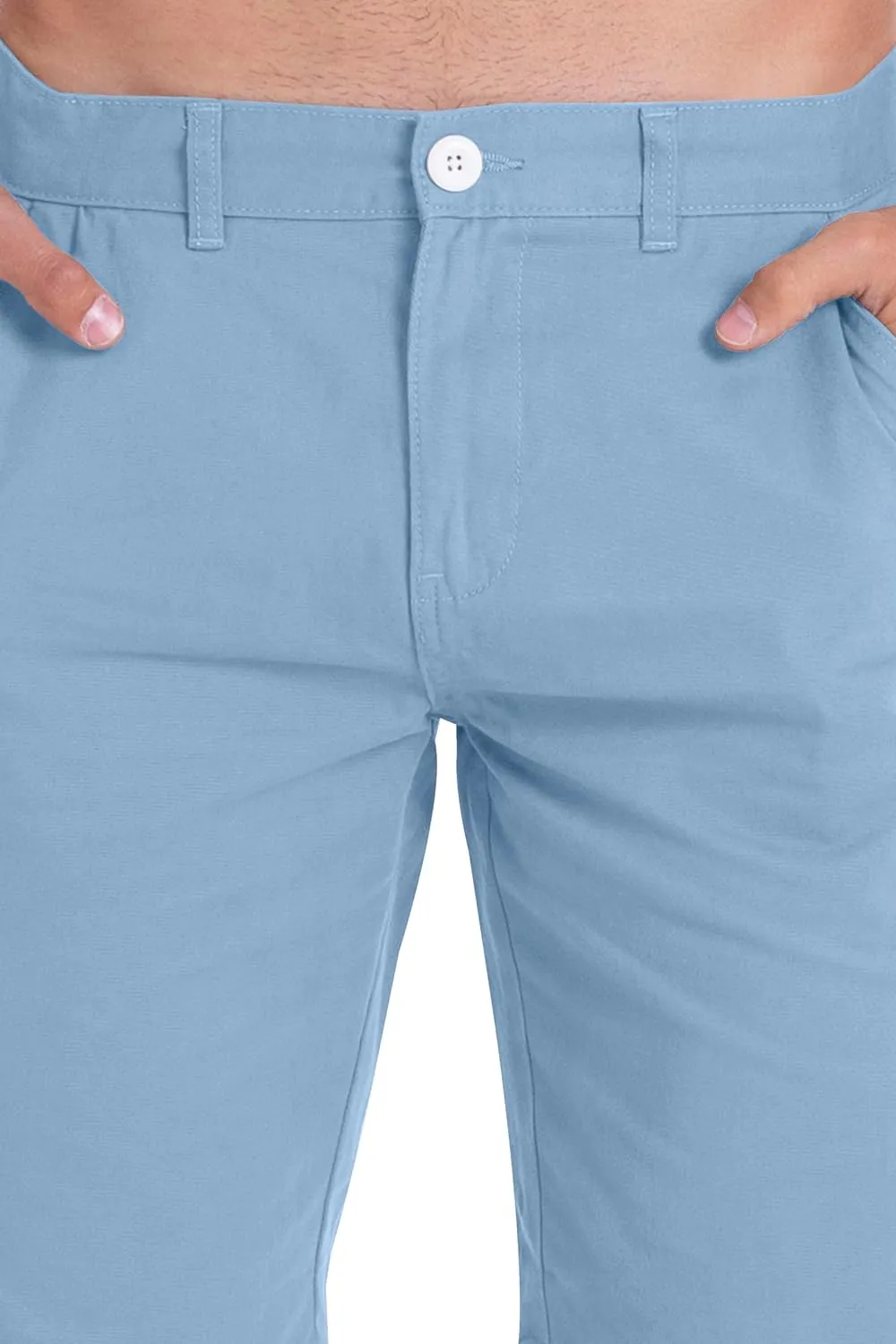 Mens Slim Fit Chino Short Perfect Classic Fit Flat-Front Summer Beach Twill Chino Golf Half Pants 30-40