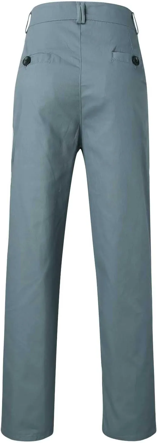 Men's Straight-Fit Stretch Twill Pant, Casual Sweatpants for Men, Full Length Pants for Men, Fashion Work Pants for Men