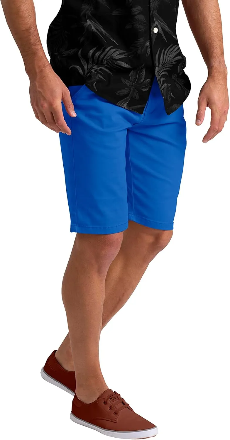 Mens Summer Chino Shorts Slim-fit Casual Cotton Classic Flat Beach Golf Essential Half Pants All Waist Size 30-40