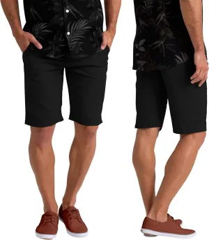 Mens Summer Chino Shorts Slim-fit Casual Cotton Classic Flat Beach Golf Essential Half Pants All Waist Size 30-40