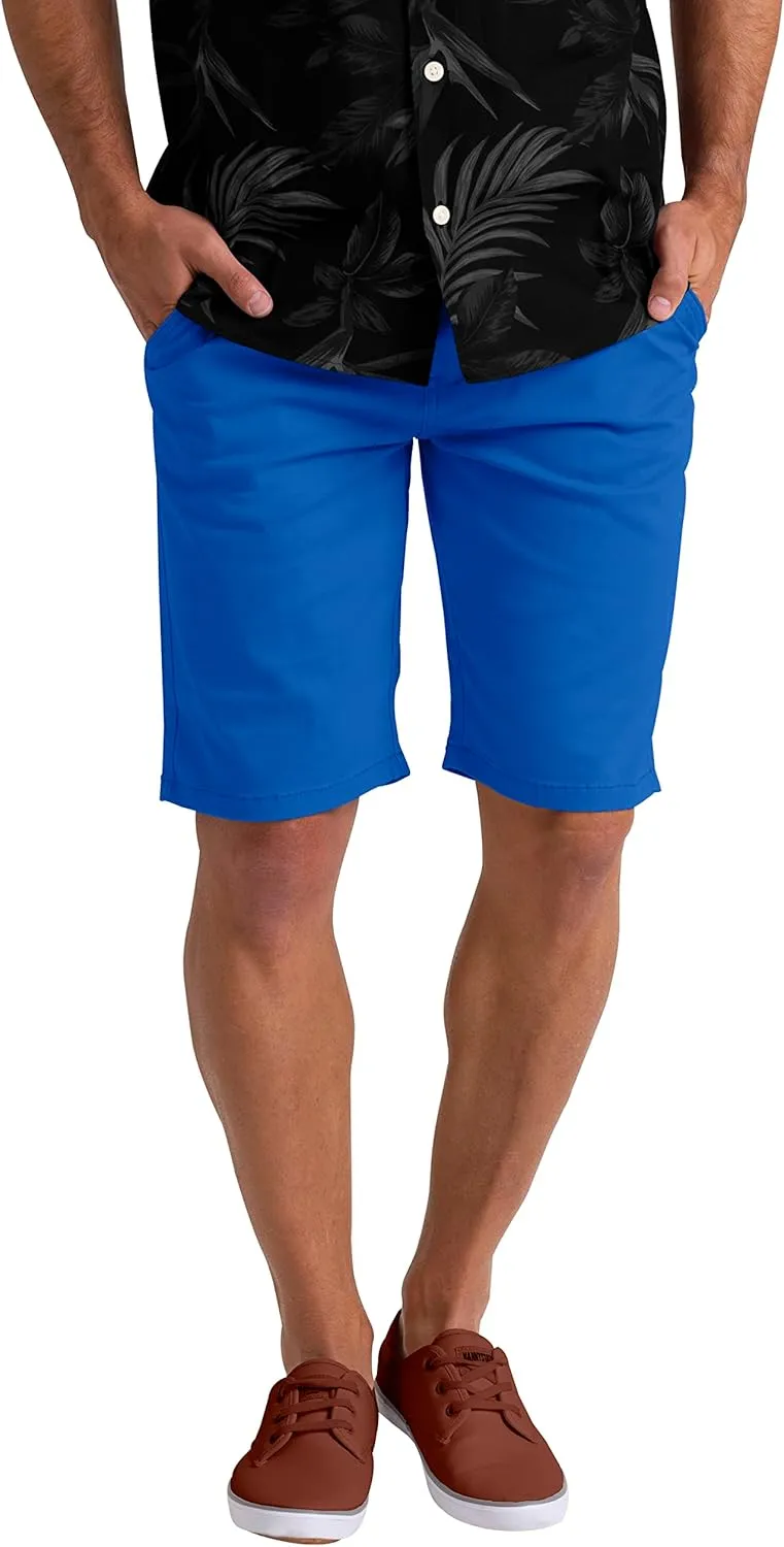 Mens Summer Chino Shorts Slim-fit Casual Cotton Classic Flat Beach Golf Essential Half Pants All Waist Size 30-40