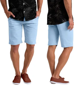 Mens Summer Chino Shorts Slim-fit Casual Cotton Classic Flat Beach Golf Essential Half Pants All Waist Size 30-40