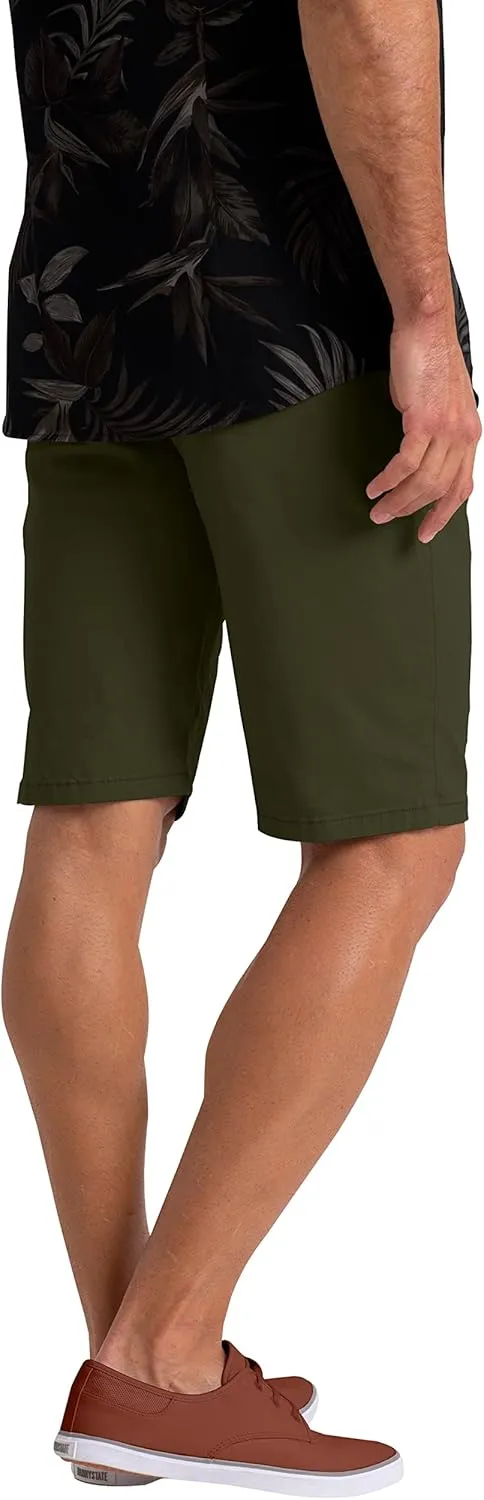Mens Summer Chino Shorts Slim-fit Casual Cotton Classic Flat Beach Golf Essential Half Pants All Waist Size 30-40