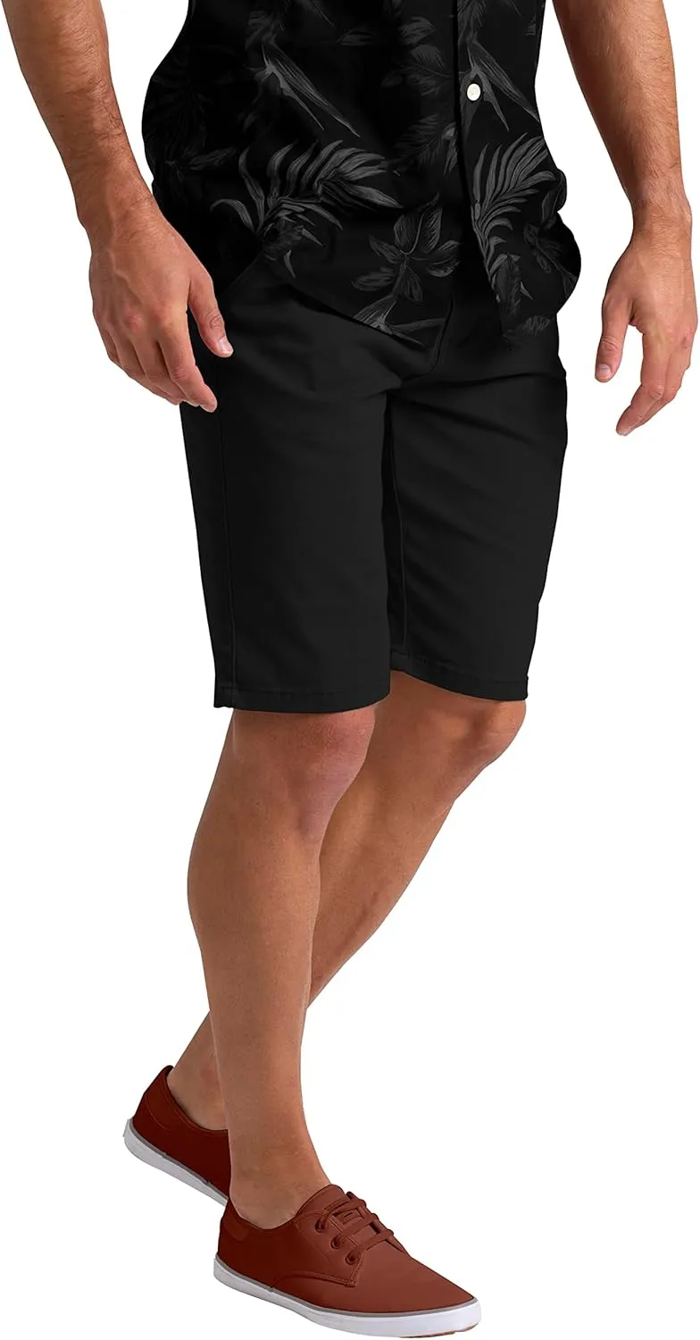 Mens Summer Chino Shorts Slim-fit Casual Cotton Classic Flat Beach Golf Essential Half Pants All Waist Size 30-40