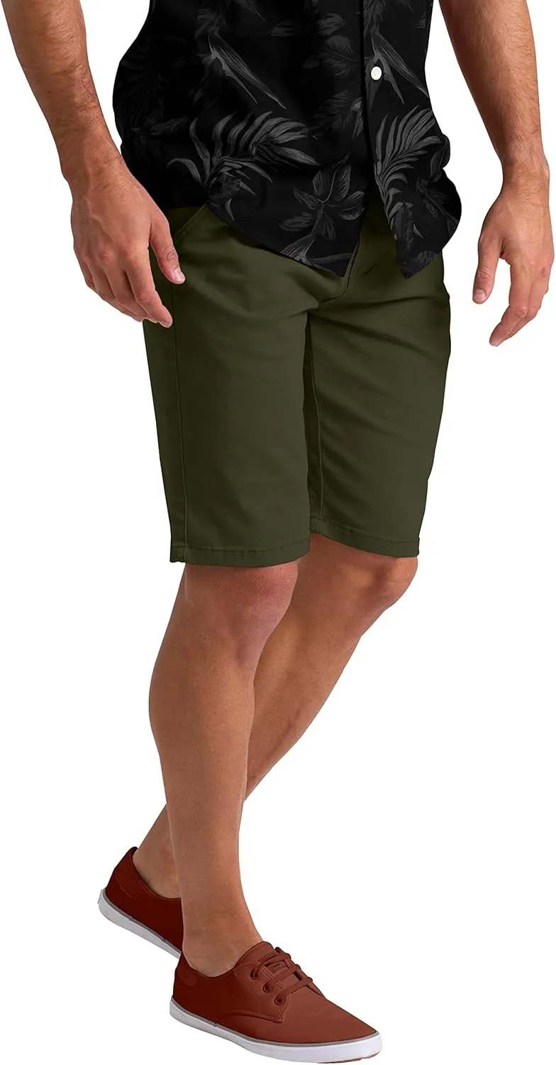 Mens Summer Chino Shorts Slim-fit Casual Cotton Classic Flat Beach Golf Essential Half Pants All Waist Size 30-40