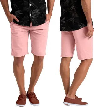 Mens Summer Chino Shorts Slim-fit Casual Cotton Classic Flat Beach Golf Essential Half Pants All Waist Size 30-40