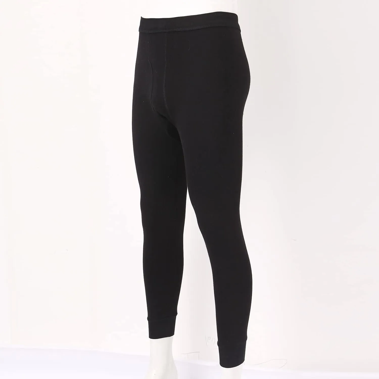 Mens Thermal Underwear Pants Lightweight Long Johns Bottoms Elastic Waist Thermal Leggings for Men Cold Weather